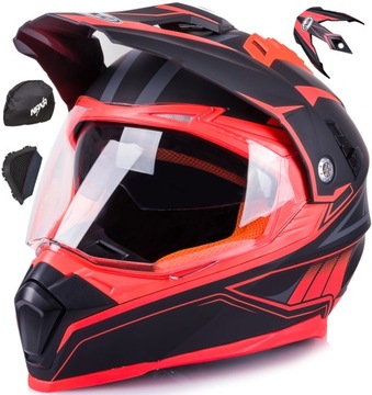 KASK MOTOCYKLOWY ENDURO NAXA CO3 CROSSOWY rXL