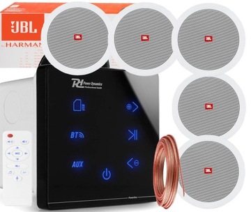 SUFITOWY ZESTAW STEREO GŁOŚNIKI JBL BLUETOOTH USB