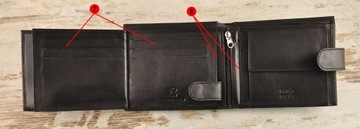 skórzany PORTFEL męski ALWAYS WILD skóra BAWOLA CZARNY karty dokumenty zap