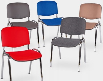 Krzesło ISO chrom C14 NIEBIESKO-CZARNE Nowy Styl