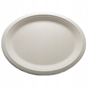 Talerze tacki patery owalne duże ekologiczne z trzciny cukrowej 32cm 50szt