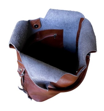 СУМКА-ШОППЕР КОРИЧНЕВАЯ НАТУРАЛЬНАЯ КОЖАНАЯ Сумка А4 из натуральной кожи