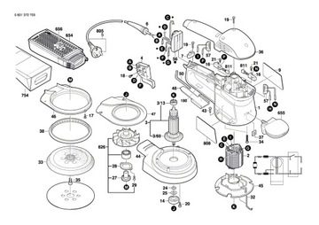 BOSCH ZABIERAK DO SZLIFIERKI MIMOŚRODOWEJ GEX 150 AC GEX 150AC 2600328026