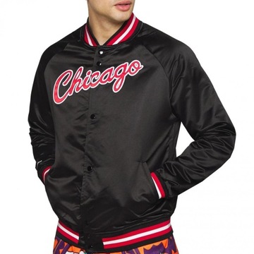 Mitchell Ness kurtka NBA Chicago Bulls czarna L