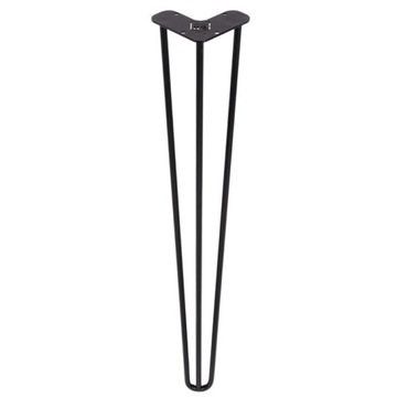 Metalowa noga stołu Hairpin legs trzy pręty 70 cm