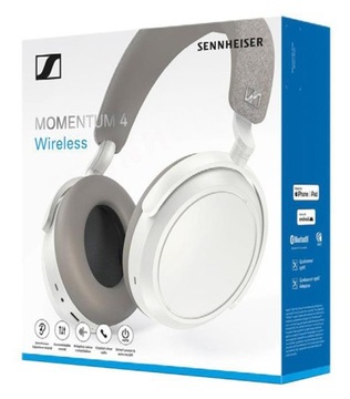 Sennheiser Momentum 4 White z adaptacyjnym ANC BT 5.2 kl.1