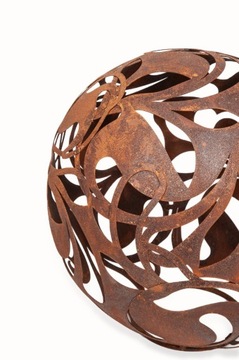 САДОВЫЕ ЛАМПЫ СВЕТОДИОДНЫЕ ШАРИКИ СТАЛЬНЫЕ САДОВЫЕ ОСВЕЩЕНИЯ RUST RUST CORTEN 26 см