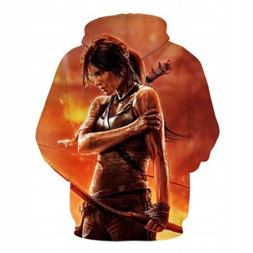 стильная 3D толстовка Tomb Raider Sweatshirt игра