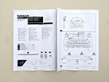 NISSAN MICRA V K14 LIŠTA SPODNÍ KRYT ZADNÍ 16-23