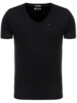 Tommy Jeans T-Shirt DM0DM04410 Czarny Regular Fit M