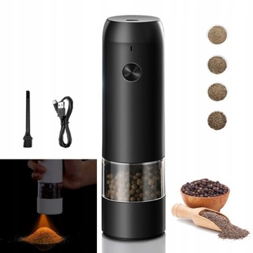 Młynek elektryczny DO PIEPRZU SOLI PRZYPRAW USB