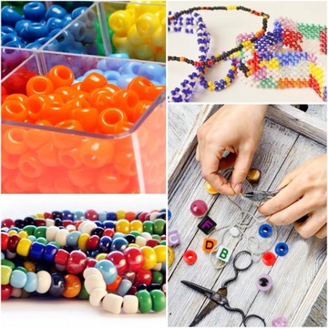 НАБОР БУСИН ДЛЯ ИЗГОТОВЛЕНИЯ БУКВ БРАСЛЕТОВ ДЕТСКИХ КУЛОНОВ