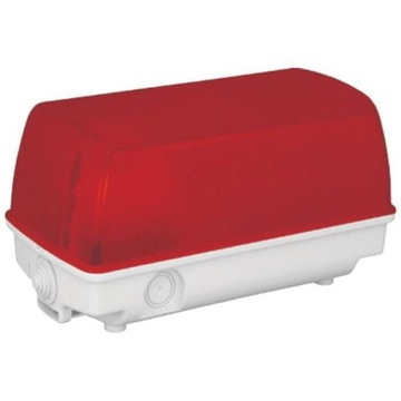Oprawa oświetleniowa LED SEZAR klosz czerwony 13W 1400lm 4000K IP54