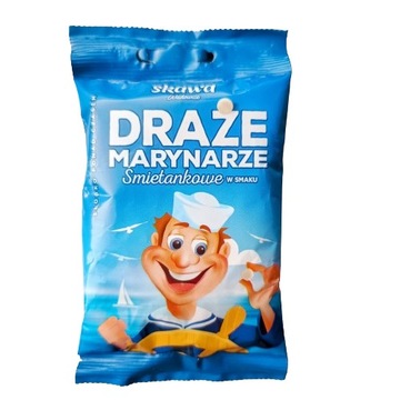 SKAWA DRAŻE MARYNARZE ŚMIETANKOWE 70g DATA: 2024.07.21