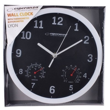 СОВРЕМЕННЫЕ НАСТЕННЫЕ ЧАСЫ + ТЕРМОМЕТР ВЛАЖНОСТИ