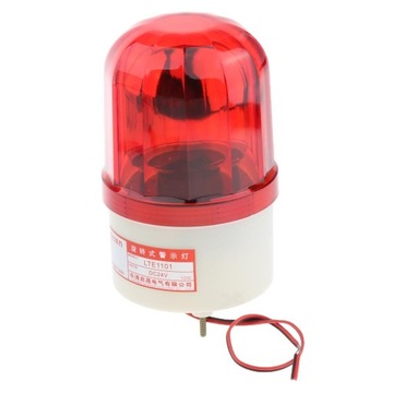 24 V czerwona dioda LED, obrotowa, stroboskop