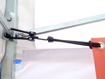 Szybkozłączka narożnikowa z gumą 20cm naciąg do banerów namiotów plandek