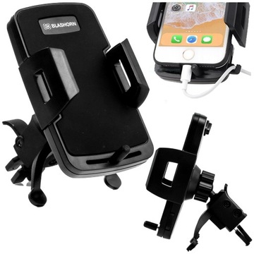 UCHWYT NA TELEFON DO SAMOCHODU KRATKĘ Z UCHWYT NA KABEL STABILNY SOLIDNY