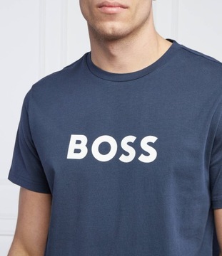 HUGO BOSS t-shirt | Regular Fit granatowy