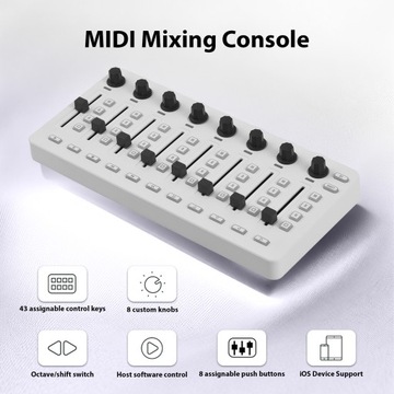 MIDI-контроллер Микшерный MIDI-консоль с 43
