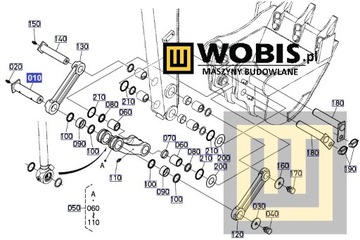 Sworzeń MOCOWANIA ŁYŻKI KUBOTA KX027 - RG26866770