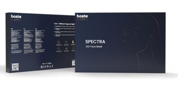 BOSTE LED-маска для лица, фототерапия 4 в 1: очищение, лифтинг + пульт дистанционного управления
