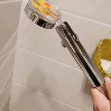 New Propeller Driven Shower Head Cotton Filter Turbocharged High Pressure