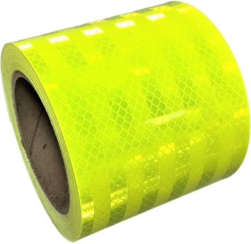 TAŚMA ODBLASKOWA SAMOPRZYLEPNA ŻÓŁTA FLUO 10 CM