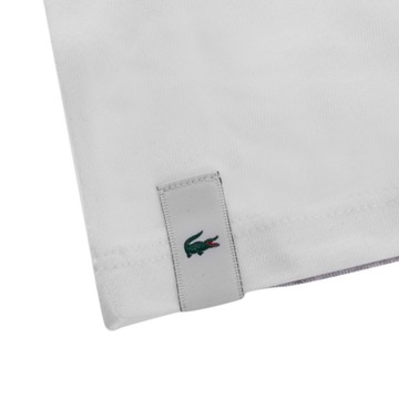 Lacoste t-shirt koszulka męska biała bawełna TH3451-00 L