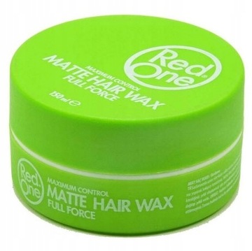 REDONE MATTE HAIR WAX FULL FORCE MATOWY WOSK POMADA DO WŁOSÓW ZIELONY 150ML