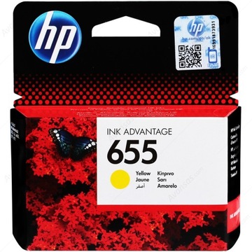 Oryginalny HP 655 yellow CZ112AE