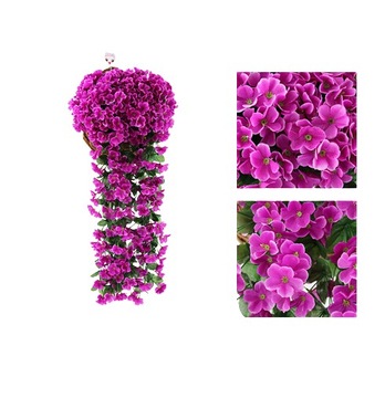 Искусственные цветы Цветочная гирлянда Белый висячий искусственный плющ Surfinia