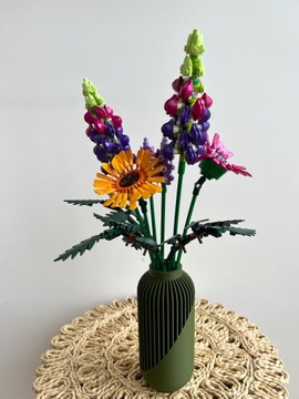 Уникальная ваза-бутылка YAO для сухоцветов и цветов LEGO ICONS 3D цвета