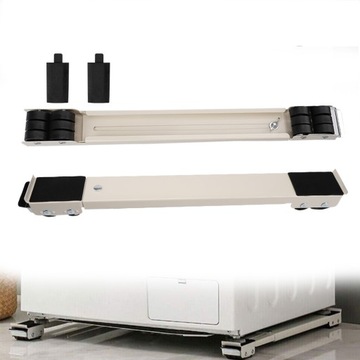 2 ШТ. ПОДВИЖНОЕ ОСНОВАНИЕ РЕГУЛИРУЕМОЕ ОСНОВАНИЕ ДЛЯ СТИРАЛЬНОЙ МАШИНЫ БЫТОВАЯ ТЕХНИКА НА КОЛЕСАХ