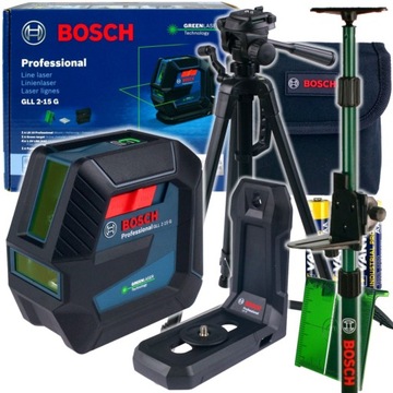 LASER KRZYŻOWY GLL 2-15 G BOSCH + STATYW + TYCZKA