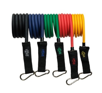 ZESTAW 5 GUM FITNESS DO ĆWICZEŃ GUMY OPOROWE WORKOUT BANDS WYSOKA JAKOŚĆ