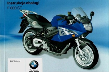 BMW F 800 ST POLSKA INSTRUKCJA OBSŁUGI -MOTOCYKLA