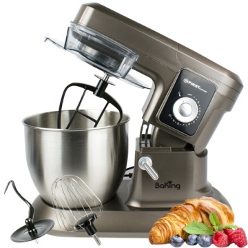 Planetární mixér 6,5L 1200W Inox 10 rychlostí kuchyňský robot First Rakousko
