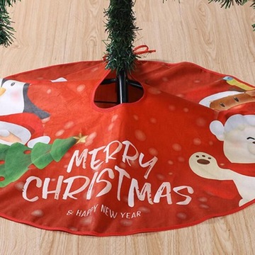 Spódnica choinkowa średnica 90cm Dekoracja świąteczna Styl bożonarodzeniowy A