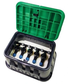 SKRZYNKA JUMBO 6 elektrozaworów Rain Bird Rura 20