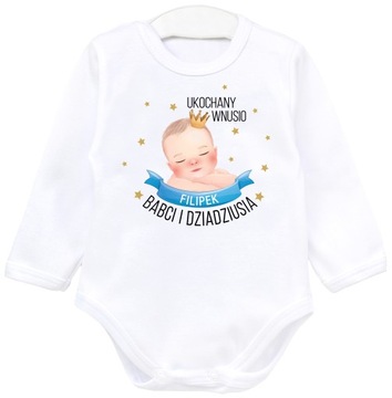 BODY PERSONALIZOWANE DZIEŃ BABCI I DZIADKA UKOCHANY WNUSIO PREZENT r. 92