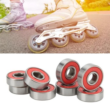 8шт 608RS ABEC 9 шарикоподшипник из углеродистой стали герметичные подшипники