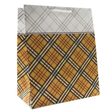 TORBY na prezenty laminowane 20x11x24cm eleganckie torebki prezentowe x10