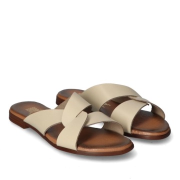 Lemar 40388 Bf.Бежевые шлепанцы для лица 38