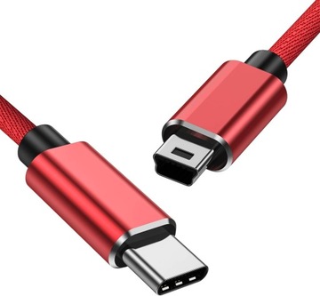 Mini USB do typu C dla kompatybilności z aparatem cyfrowym MP3 1m