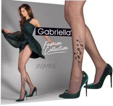GABRIELLA RAJSTOPY JASMINE r. 5-XL nero jak tatuaż