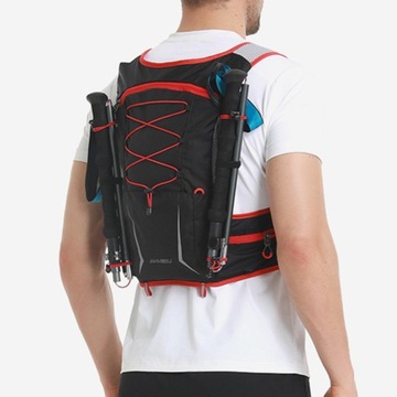 Plecak rowerowy Lekki plecak Dzienny regulowany Czerwony 16,5 x 14,5 x 36 cm