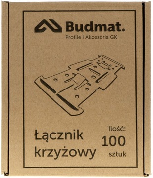 КРЕСТОВОЙ СОЕДИНИТЕЛЬ BUDMAT 60/27 ATTIC Профили потолочные CD60 гипсокартон 100 шт.