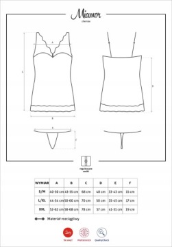 БЕЛАЯ ФУТБОЛКА И СТРИНКИ OBSESSIVE MIAMOR, L/XL