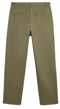 SPODNIE ELEGANCKIE MĘSKIE ZARA KHAKI ZIELONE r.38